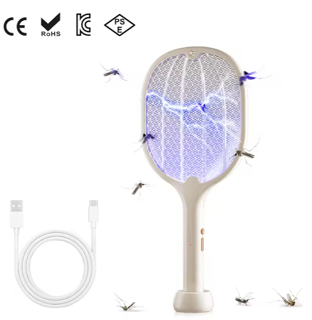 Raquette Anti-Moustique Électrique Rechargeable – Votre alliée contre les nuisibles !